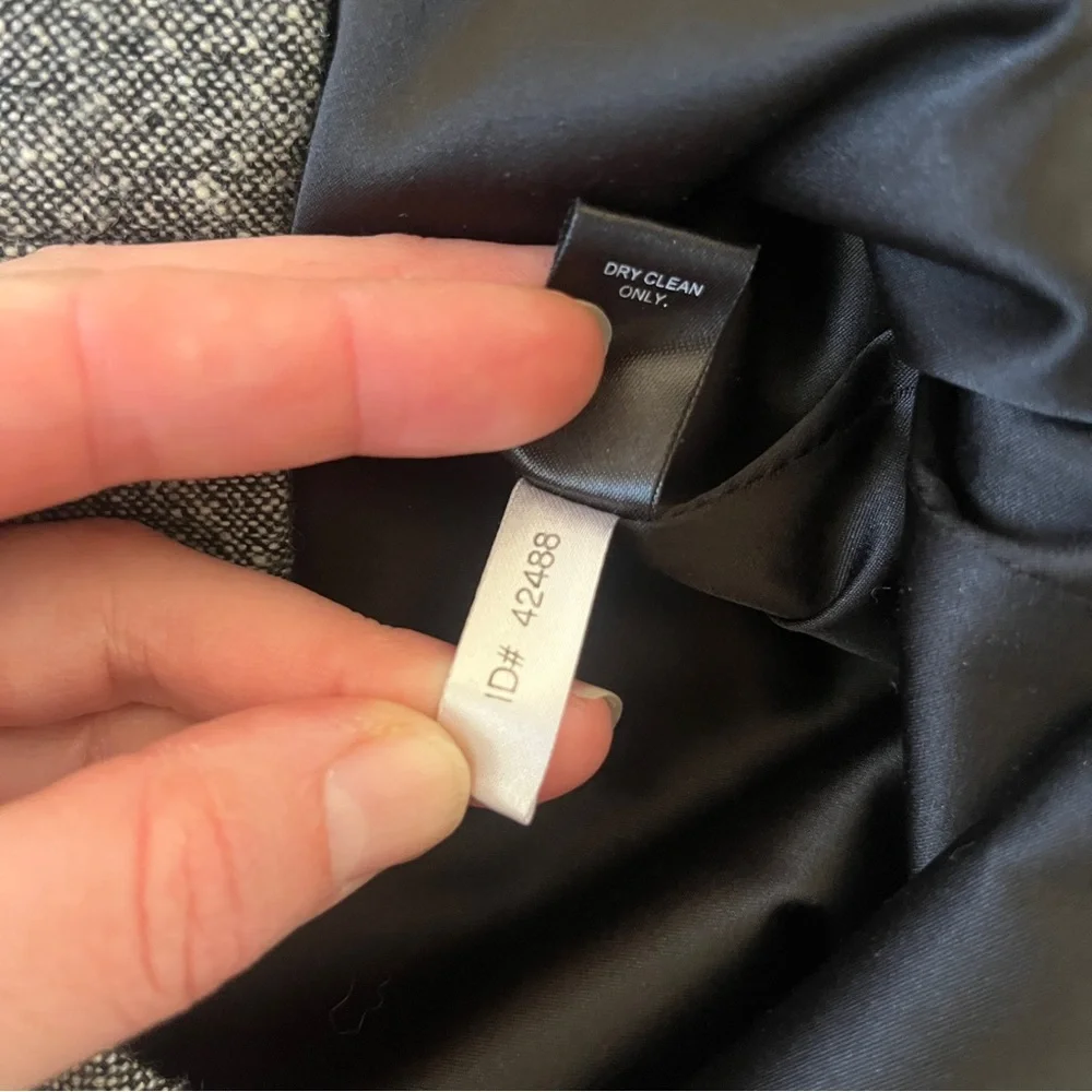 Express Design Studio Gray Tweed Sleeveless Scoop Neck Sheath Wool Dress EUC 4 - Picture 14 of 16